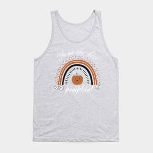 Bunco Halloween Throw the Dice Pumpkin Boho Bunco Rainbow Tank Top